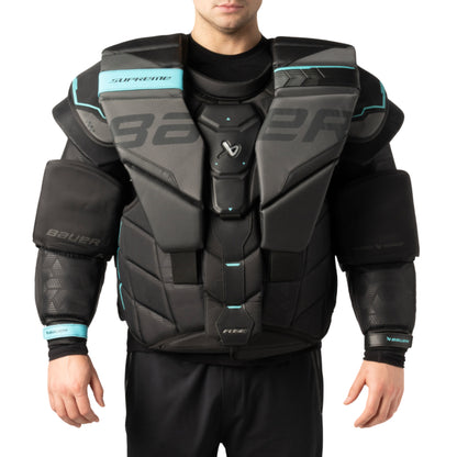 A photo of the Bauer Supreme Fuse Goalie Chest Protector in colour black.