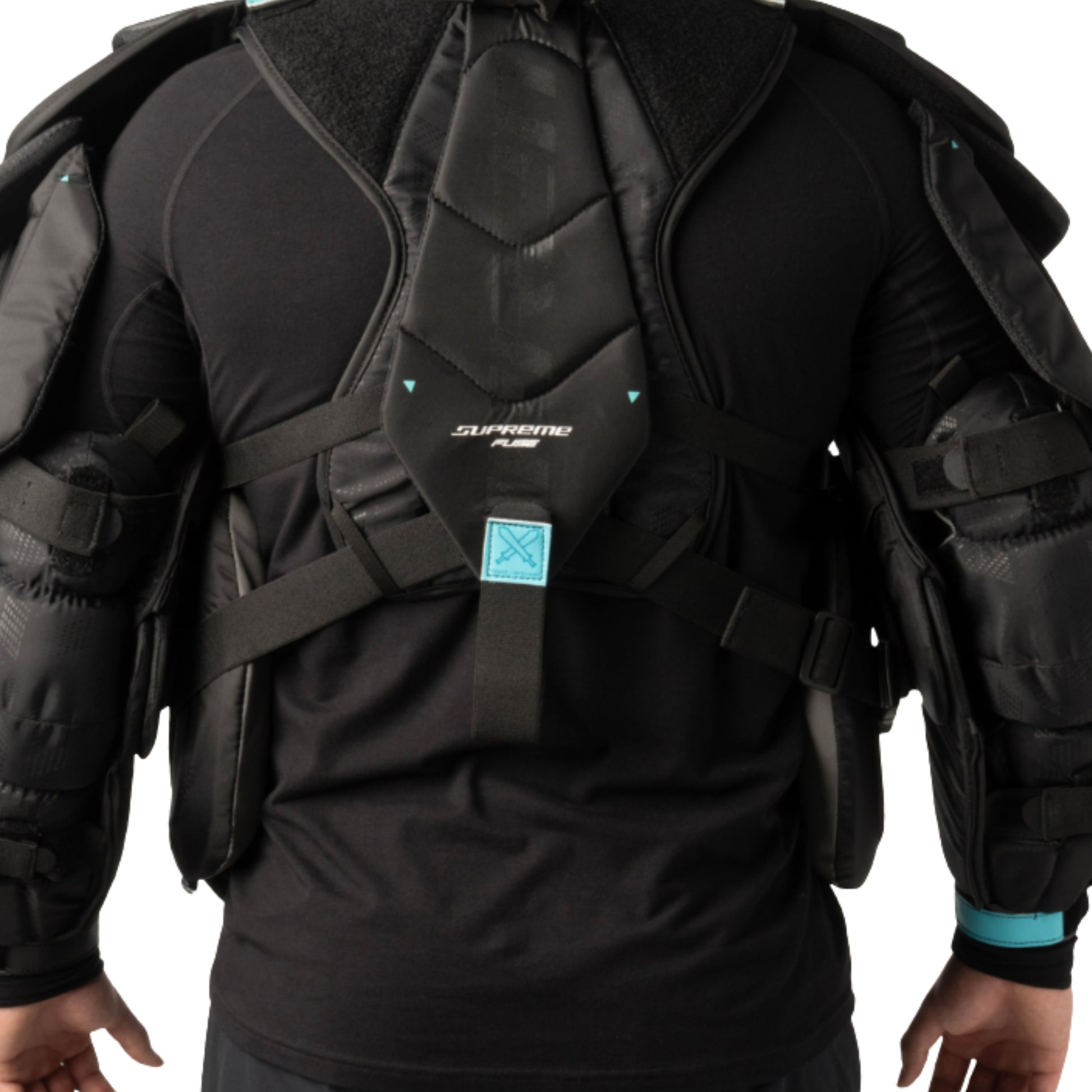 A photo of the Bauer Supreme Fuse Goalie Chest Protector in colour black.