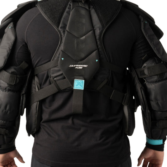 A photo of the Bauer Supreme Fuse Goalie Chest Protector in colour black.