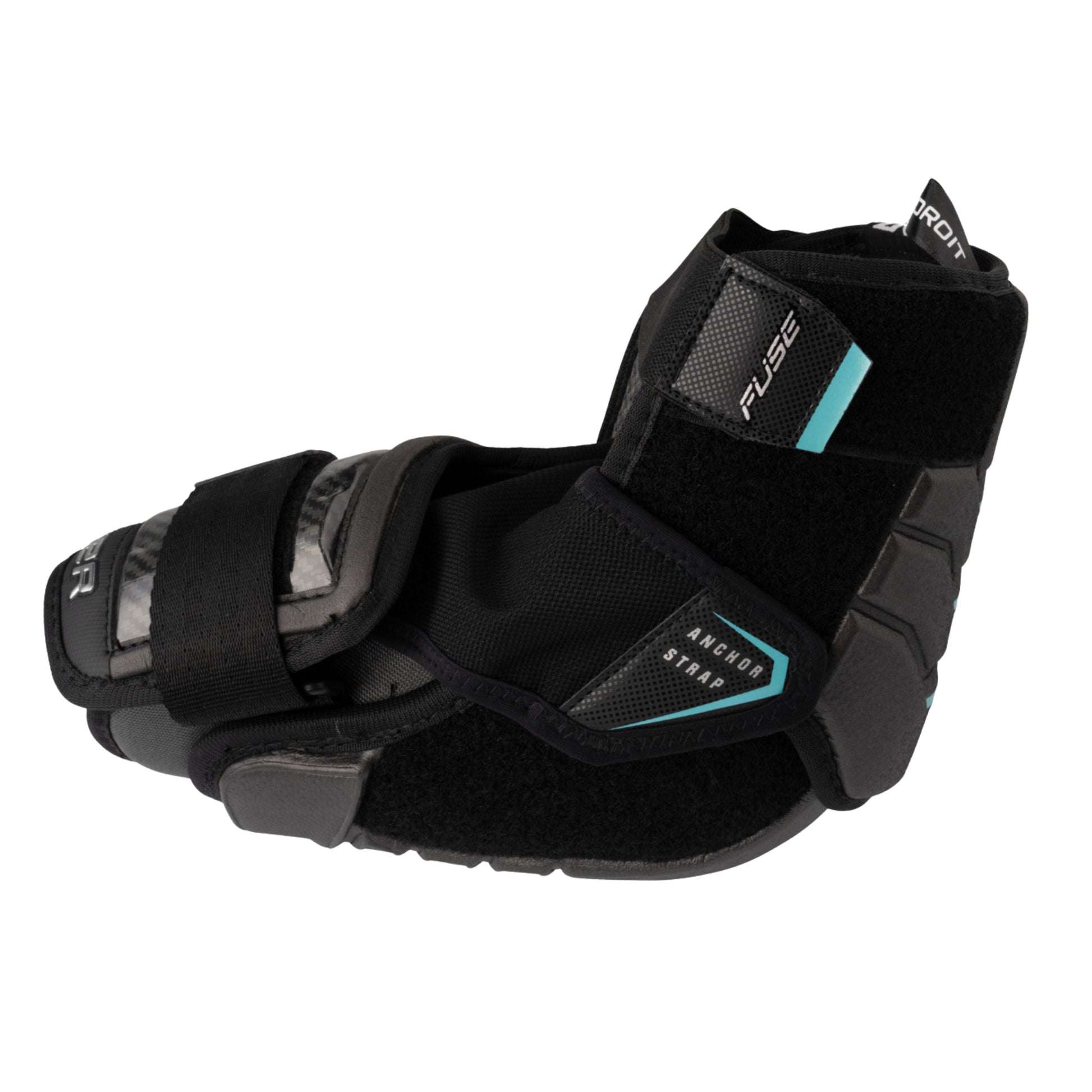 A photo of the Bauer Supreme Fuse Elbow Pads (2026) in colour black and blue.
