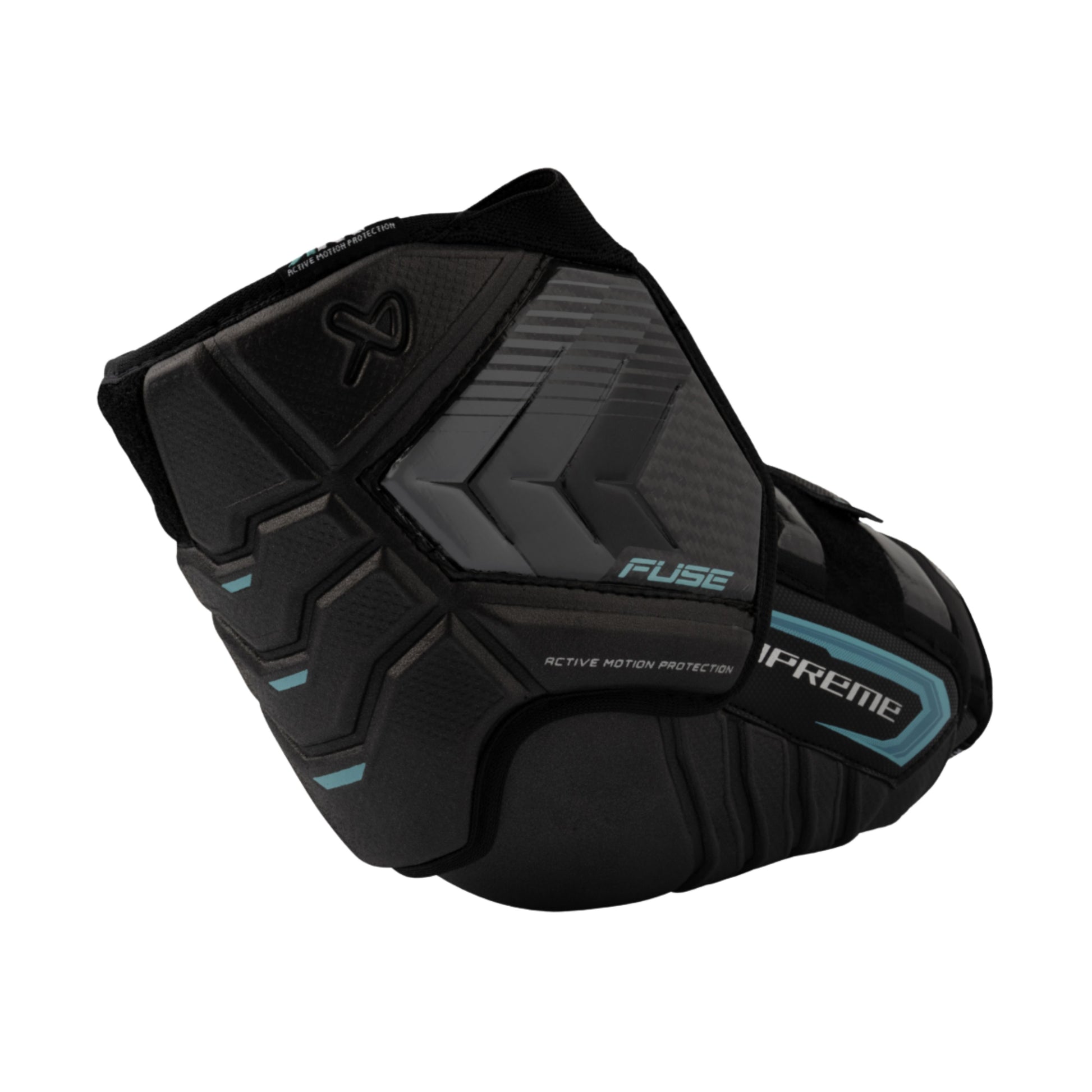 A photo of the Bauer Supreme Fuse Elbow Pads (2026) in colour black and blue.