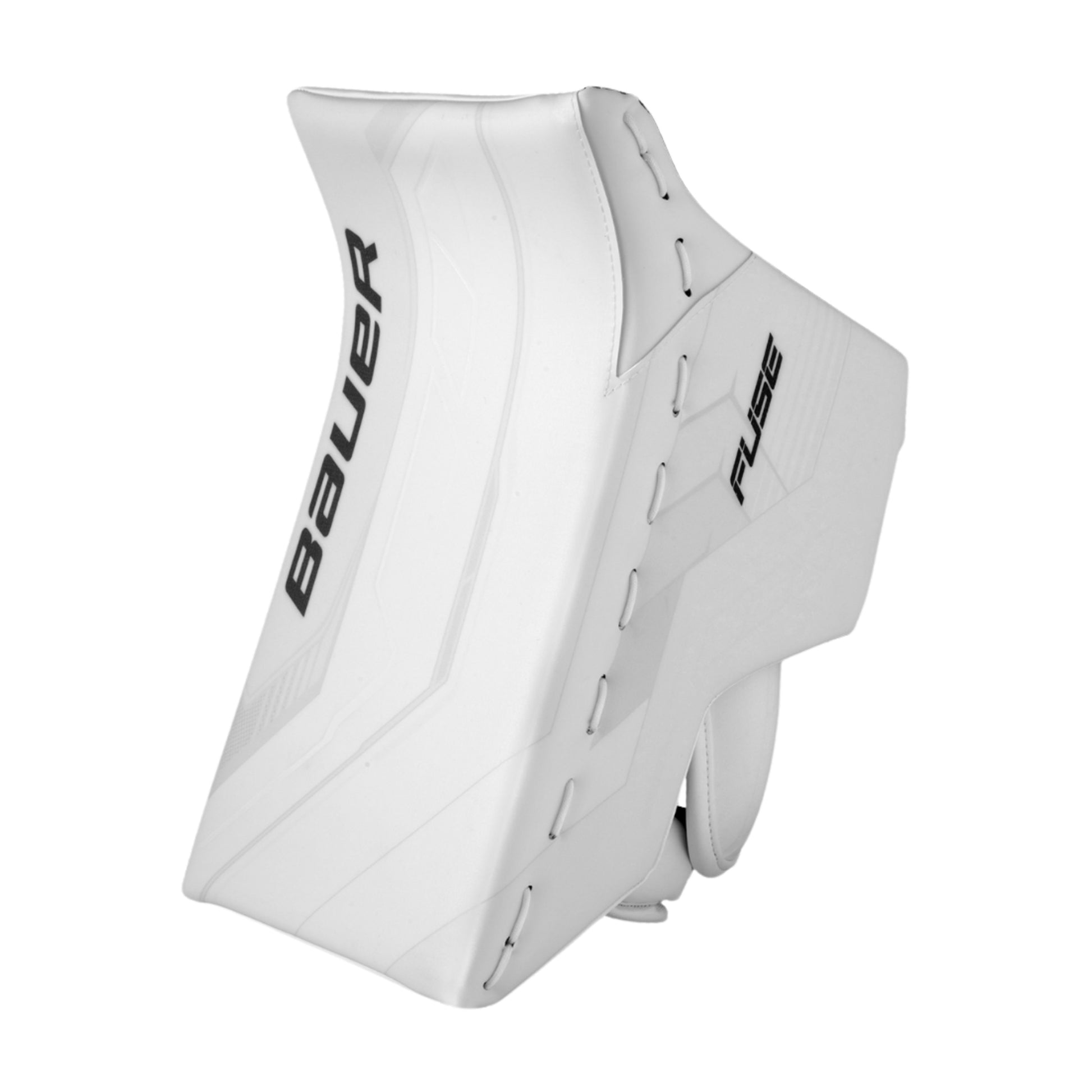 A photo of the Bauer Supreme Fuse Senior Goalie Blocker in colour white.