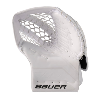 A photo of the Bauer Supreme Fuse Senior Goalie Catcher in colour white.