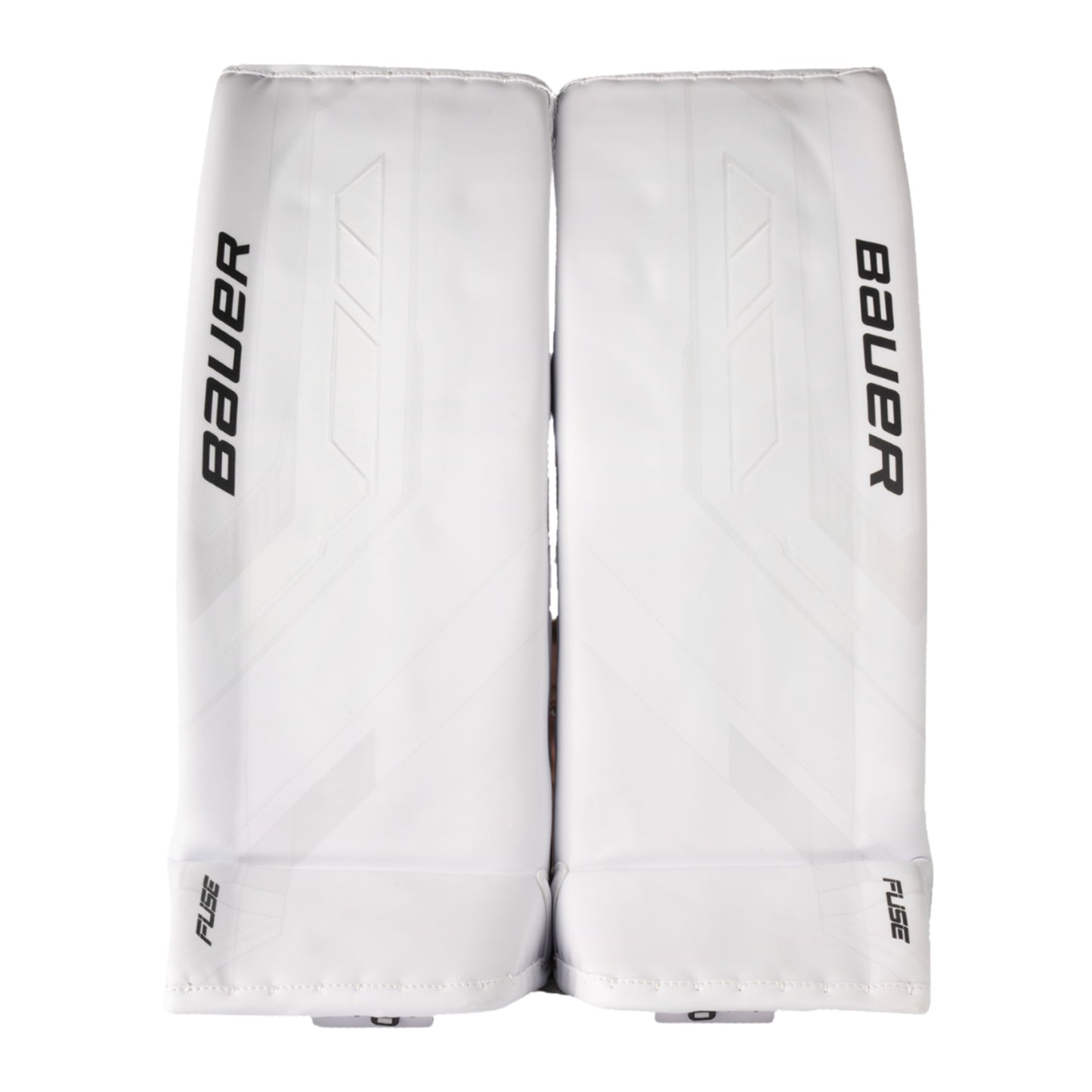 A photo of the Bauer Supreme Fuse Senior Goalie Pads in colour white.