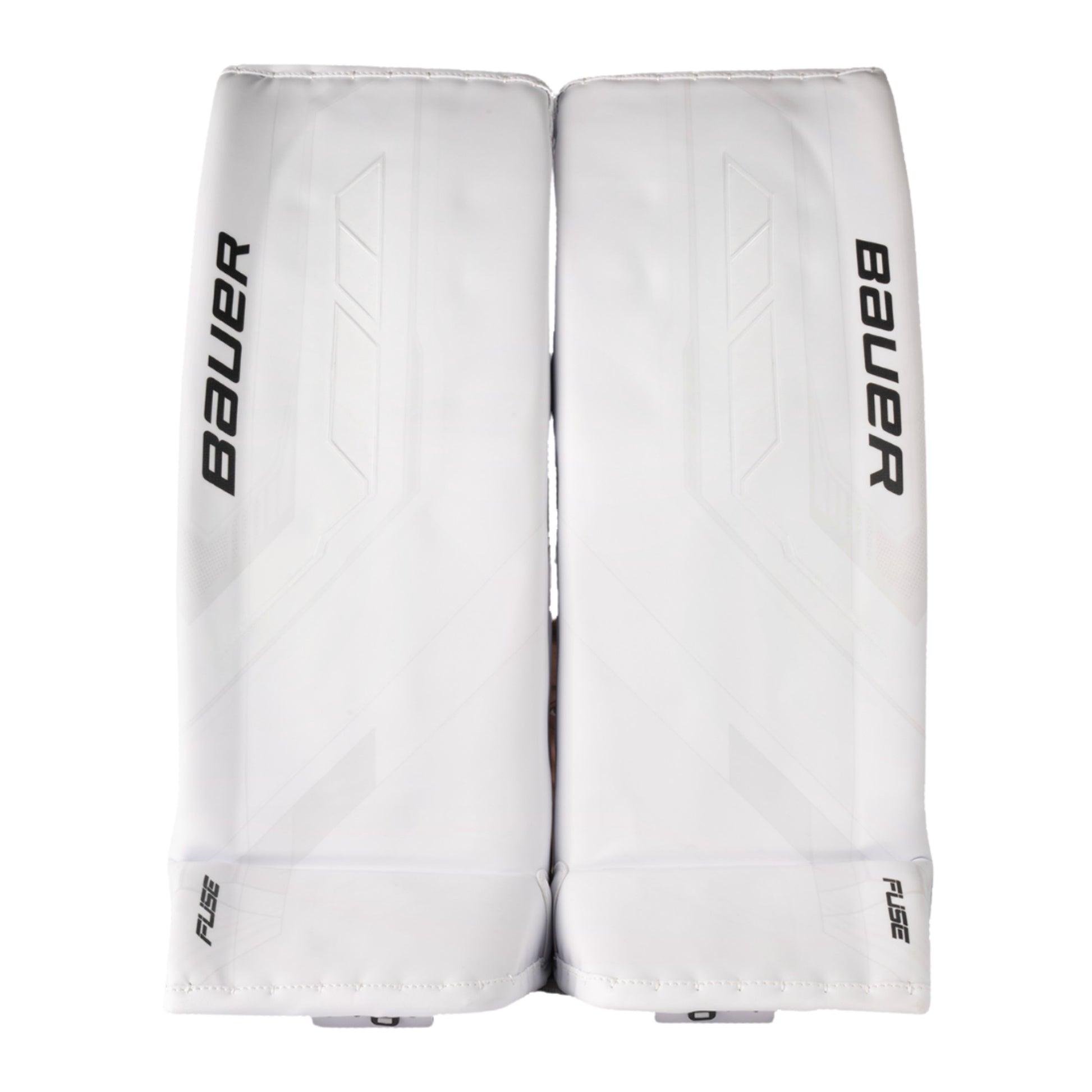 A photo of the Bauer Supreme Fuse Senior Goalie Pads in colour white.