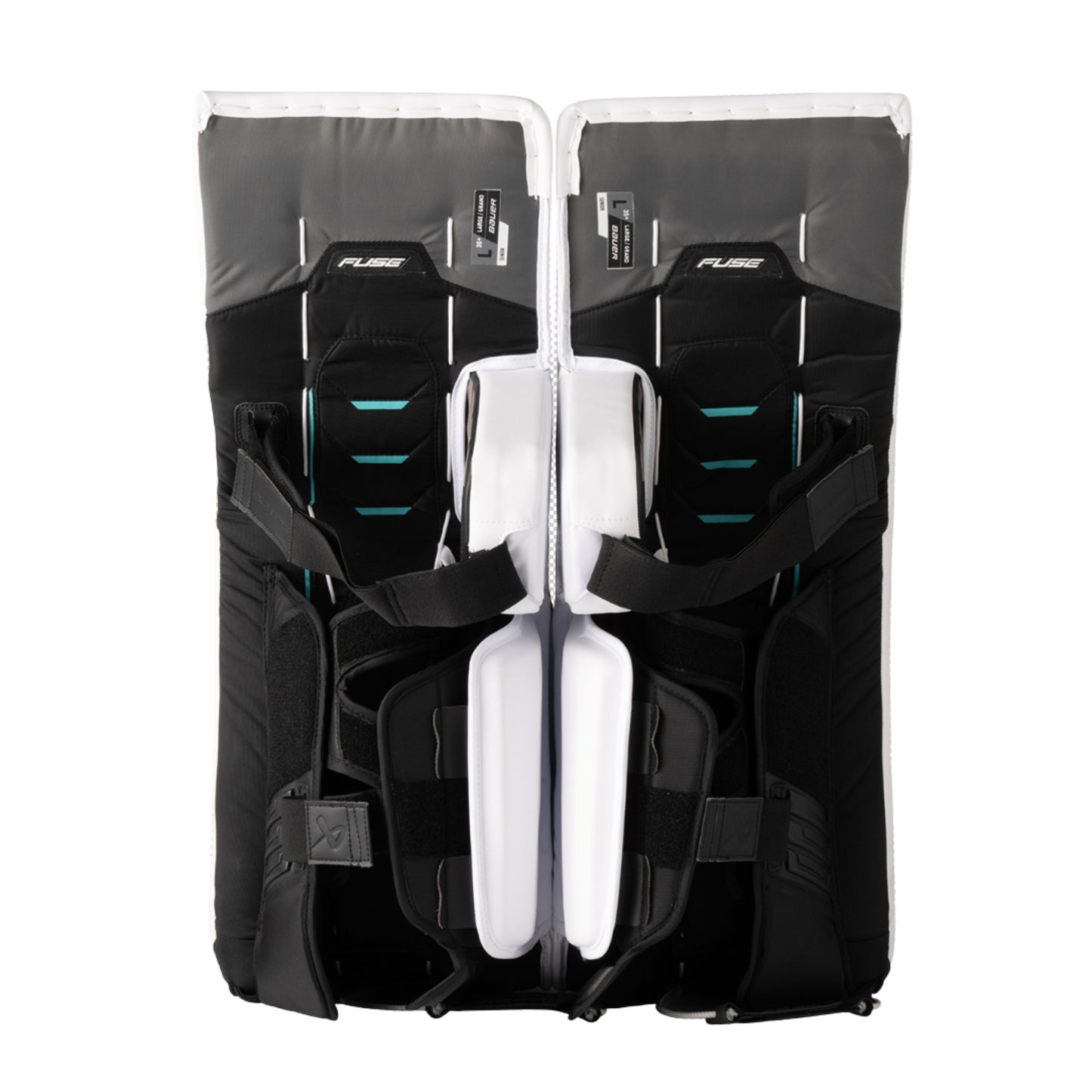A photo of the Bauer Supreme Fuse Senior Goalie Pads in colour white.
