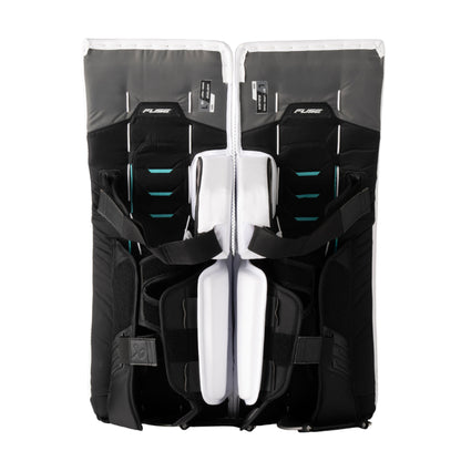 A photo of the Bauer Supreme Fuse Senior Goalie Pads in colour white.
