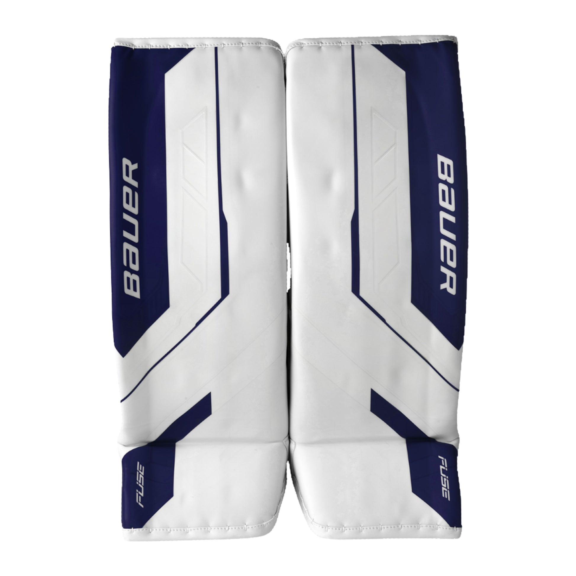 A photo of the Bauer Supreme Fuse Senior Goalie Pads in colour navy.