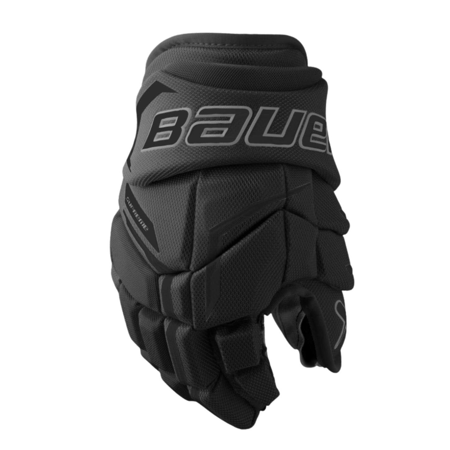 A photo of the Bauer Supreme Fuse Hockey Gloves in colour black