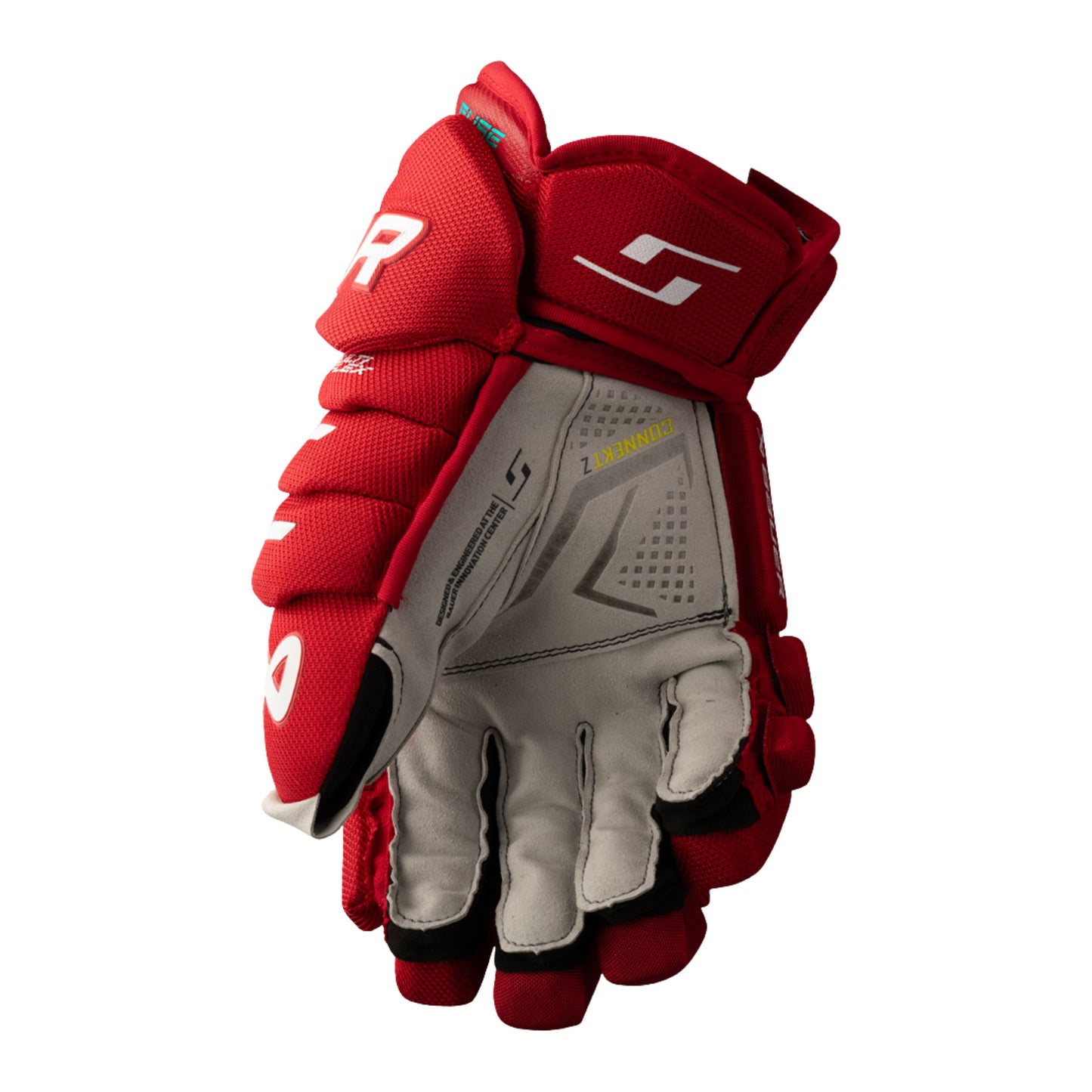 Bauer Supreme Fuse Hockey Gloves in colour red and white.