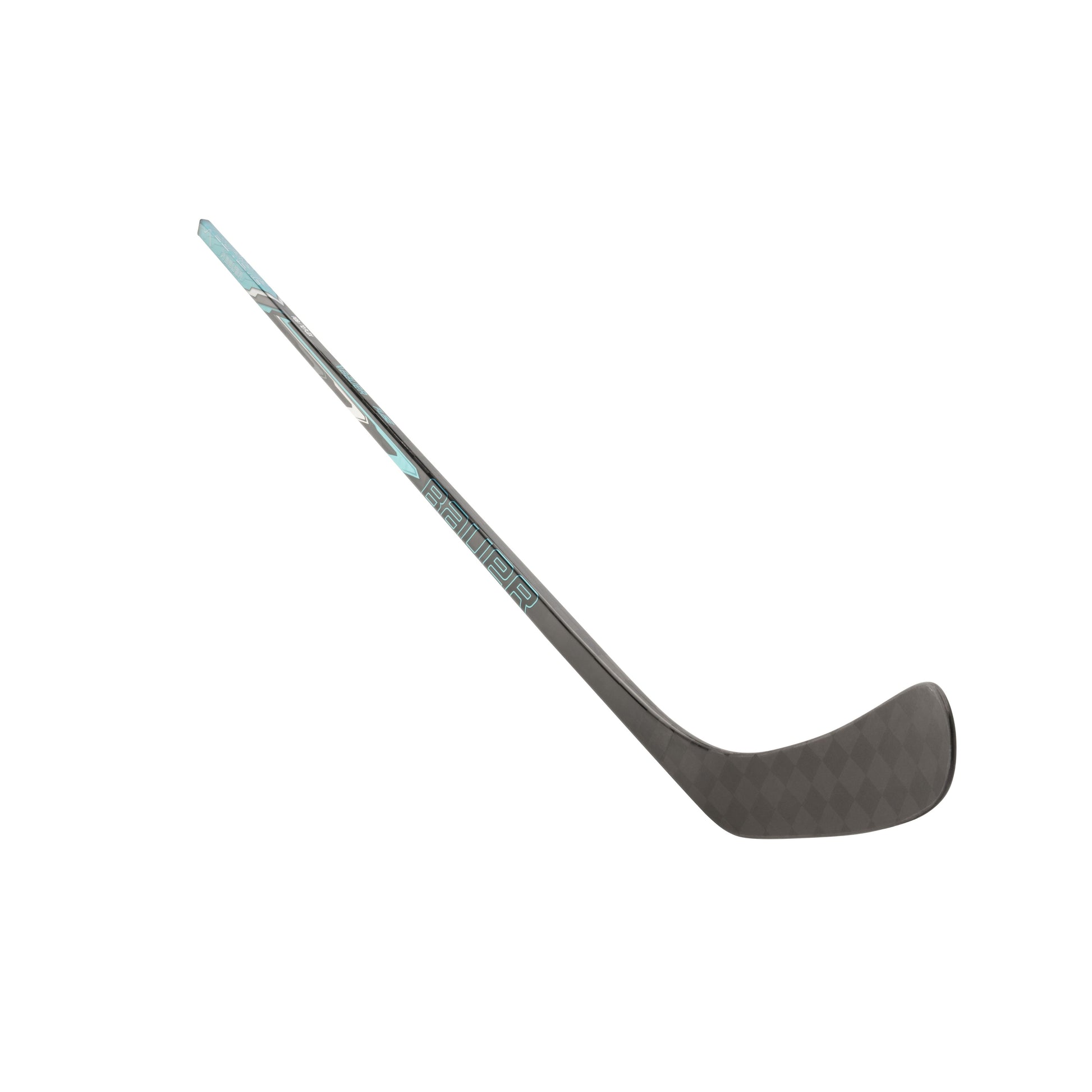 A photo of the Bauer Supreme Fuse Hockey Stick (2026) in colour black, white and teal.
