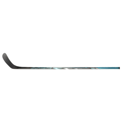 A photo of the Bauer Supreme Fuse Hockey Stick (2026) in colour black, white and teal.