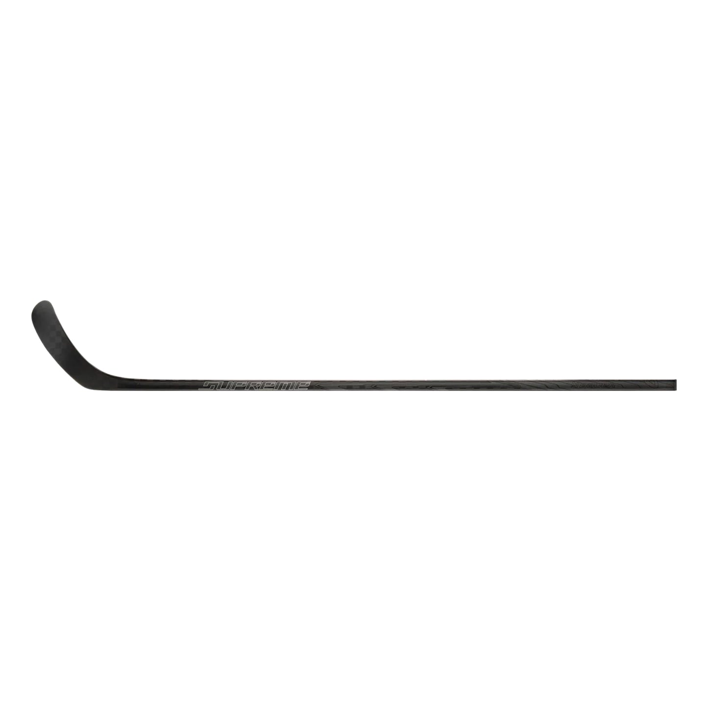 A photo of the Bauer Supreme Pro Hockey Stick (2026) in colour black, with grey Supreme logo.