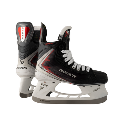 A photo of the Bauer Vapor FLY40 Junior Hockey Skates in colour black and red.