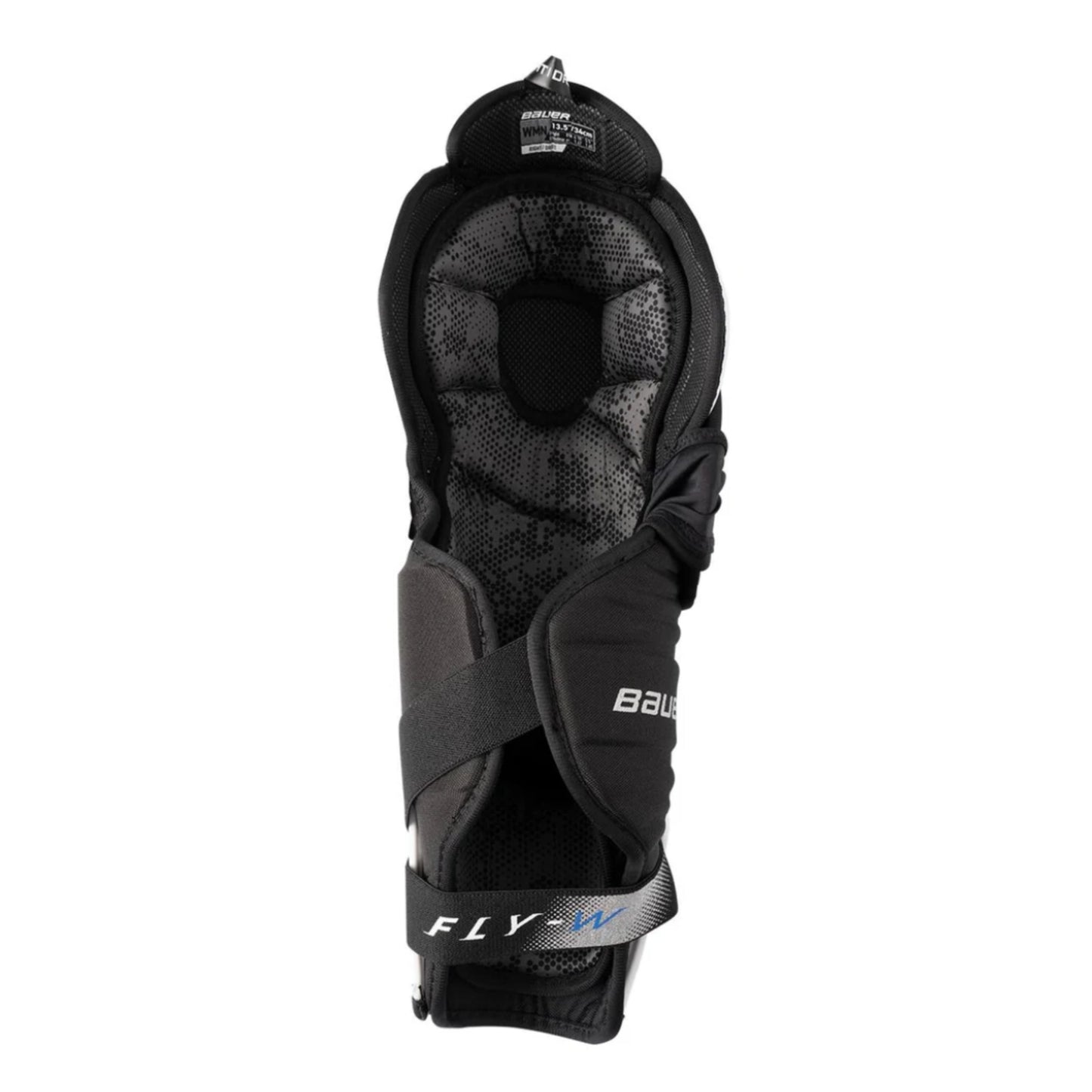 A photo of the Bauer Vapor Fly-W Women's Senior Hockey Shin Guards (2026) in colour white and black.
