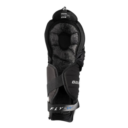 A photo of the Bauer Vapor Fly-W Women's Senior Hockey Shin Guards (2026) in colour white and black.