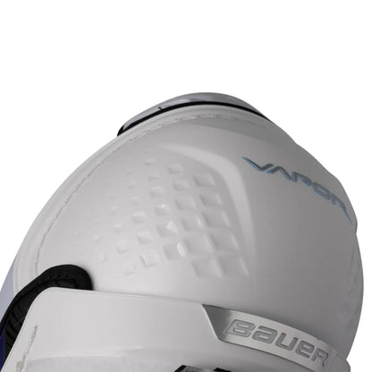 A photo of the Bauer Vapor Fly-W Women's Senior Hockey Shin Guards (2026) in colour white and black.