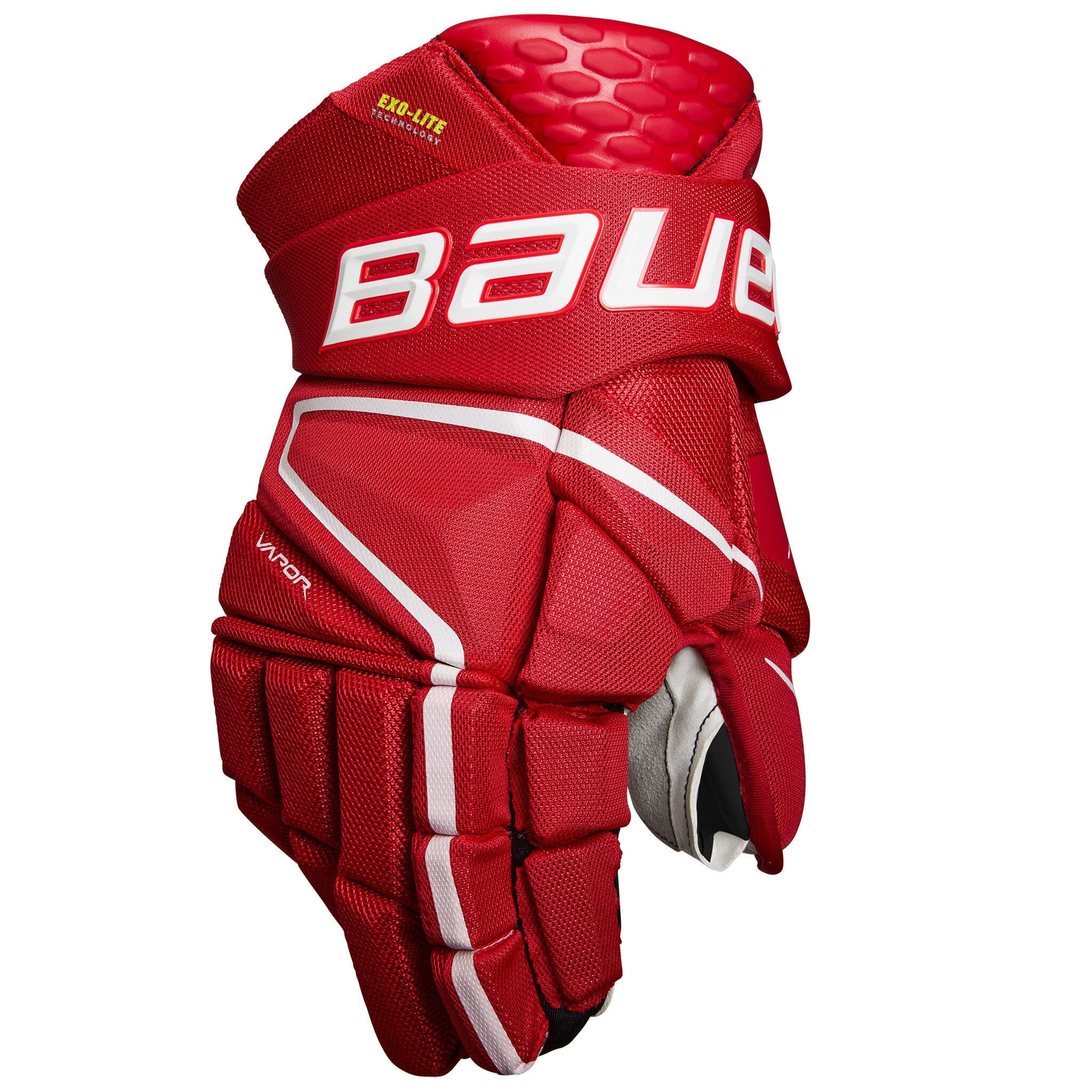 Bauer Vapor HyperLite Intermediate Hockey Gloves Red