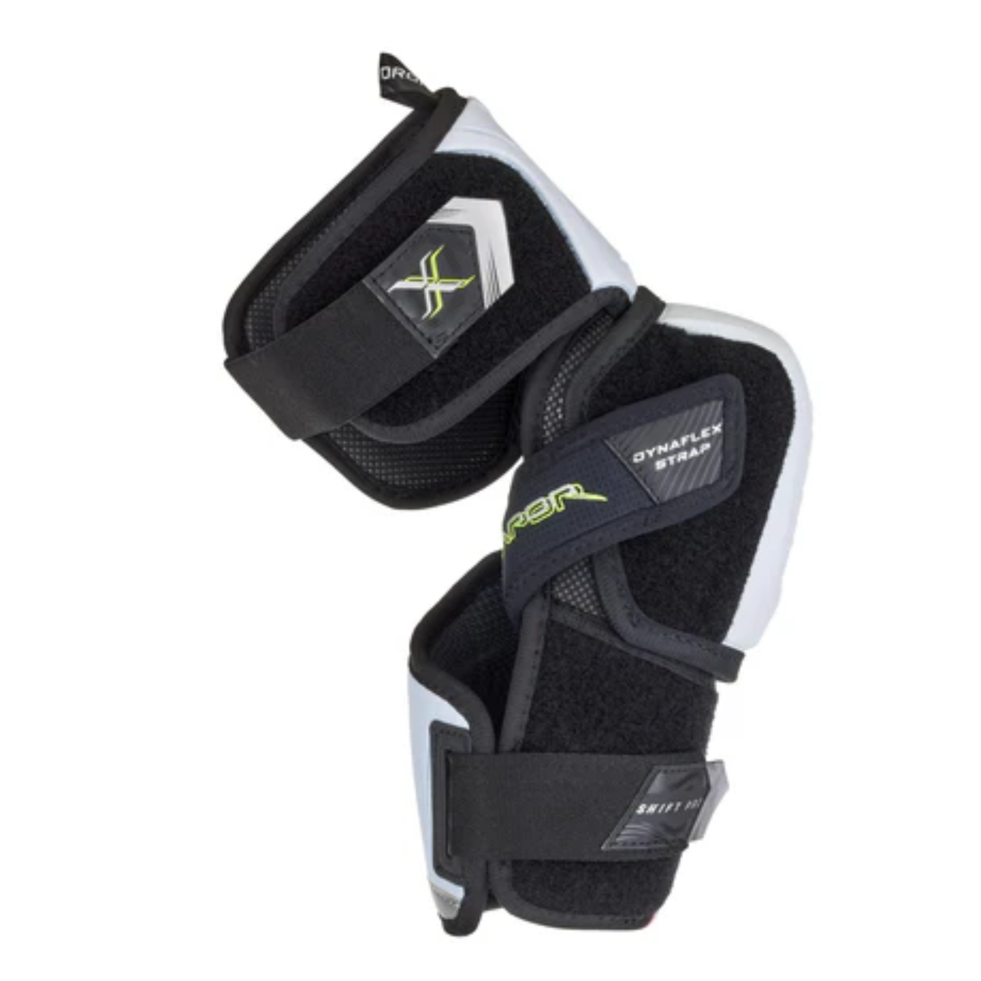 A photo of the Bauer Vapor Shift Pro Senior Elbow Pads (2025) in colour white and black.
