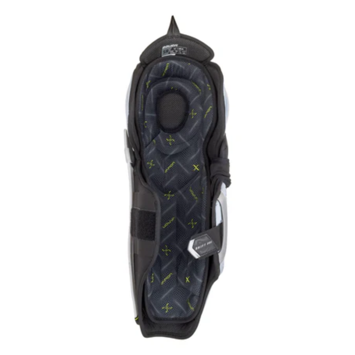 A photo of the Bauer Vapor Shift Pro Senior Shin Guard (2025) in colour white and black.