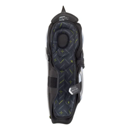 A photo of the Bauer Vapor Shift Pro Senior Shin Guard (2025) in colour white and black.