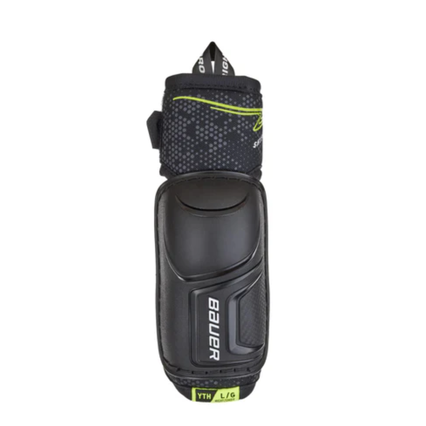 A photo of the Bauer Vapor Shift Pro Youth Hockey Elbow Pads (2025) in colour black and green.