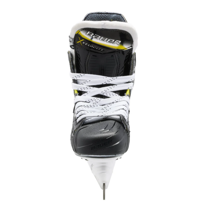 A photo of the Bauer Vapor Velocity Hockey Skates in colour black and white.