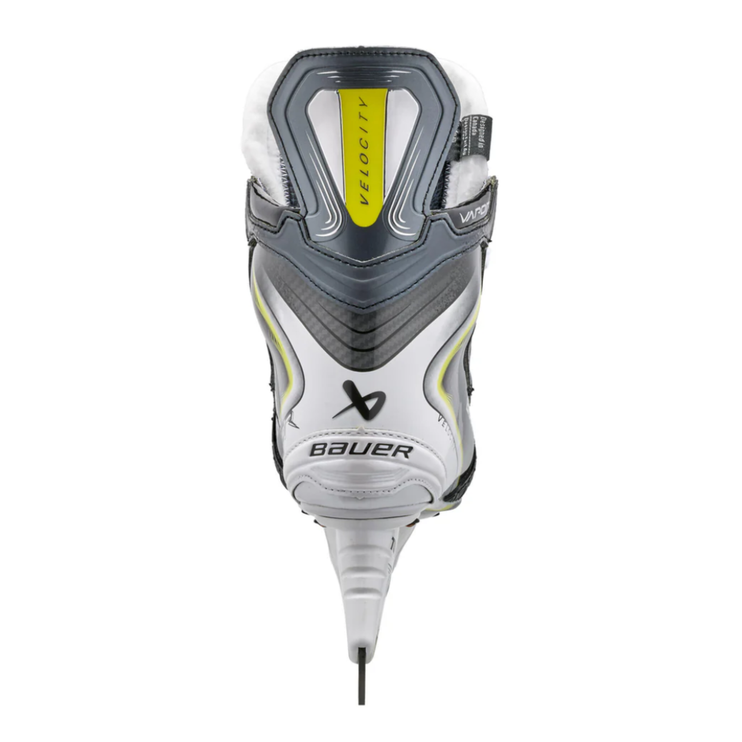 A photo of the Bauer Vapor Velocity Hockey Skates in colour black and white.