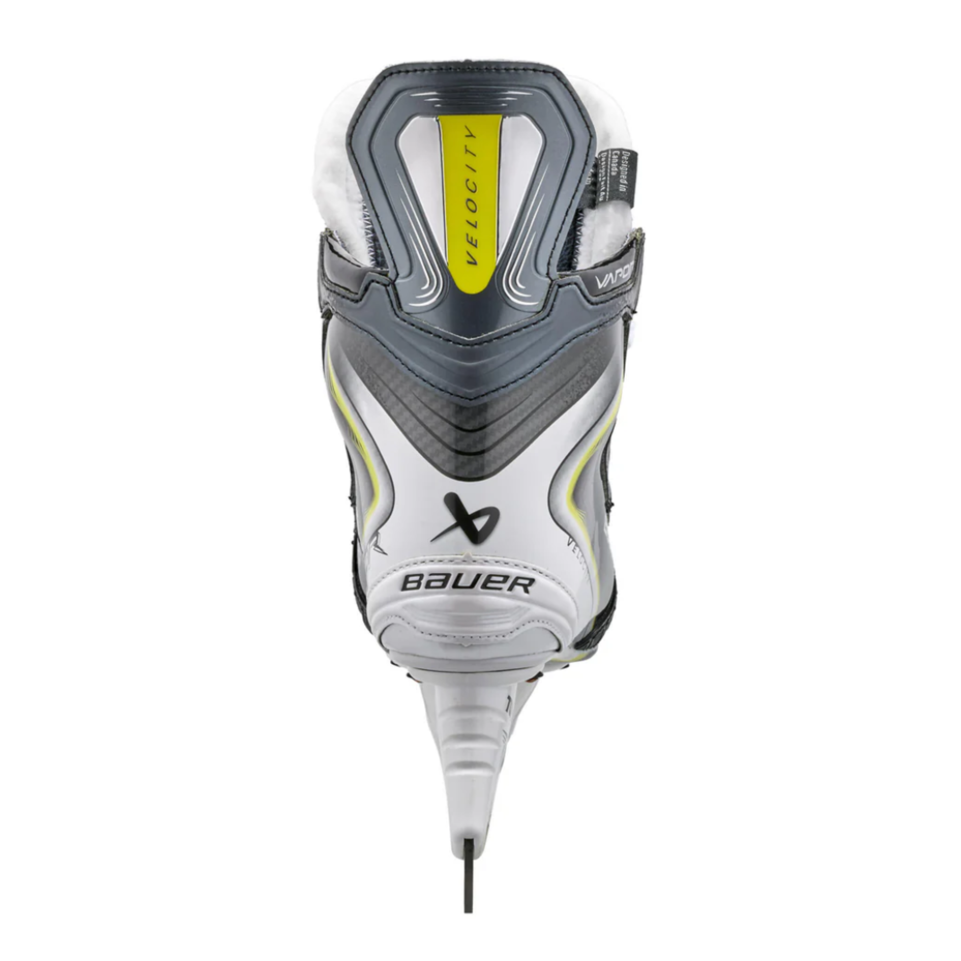 A photo of the Bauer Vapor Velocity Hockey Skates in colour black and white.