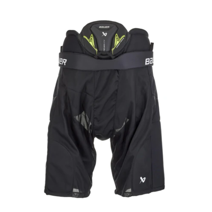 A photo of the Bauer Vapor Velocity Senior Hockey Pants (2025) in colour black and green.
