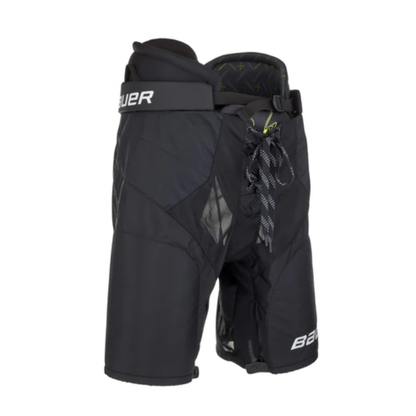 A photo of the Bauer Vapor Velocity Senior Hockey Pants (2025) in colour black and green.