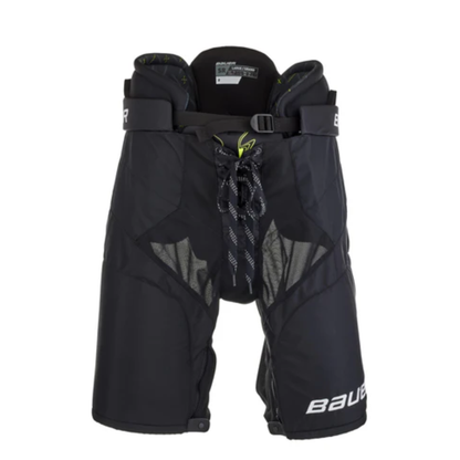 A photo of the Bauer Vapor Velocity Senior Hockey Pants (2025) in colour black and green.