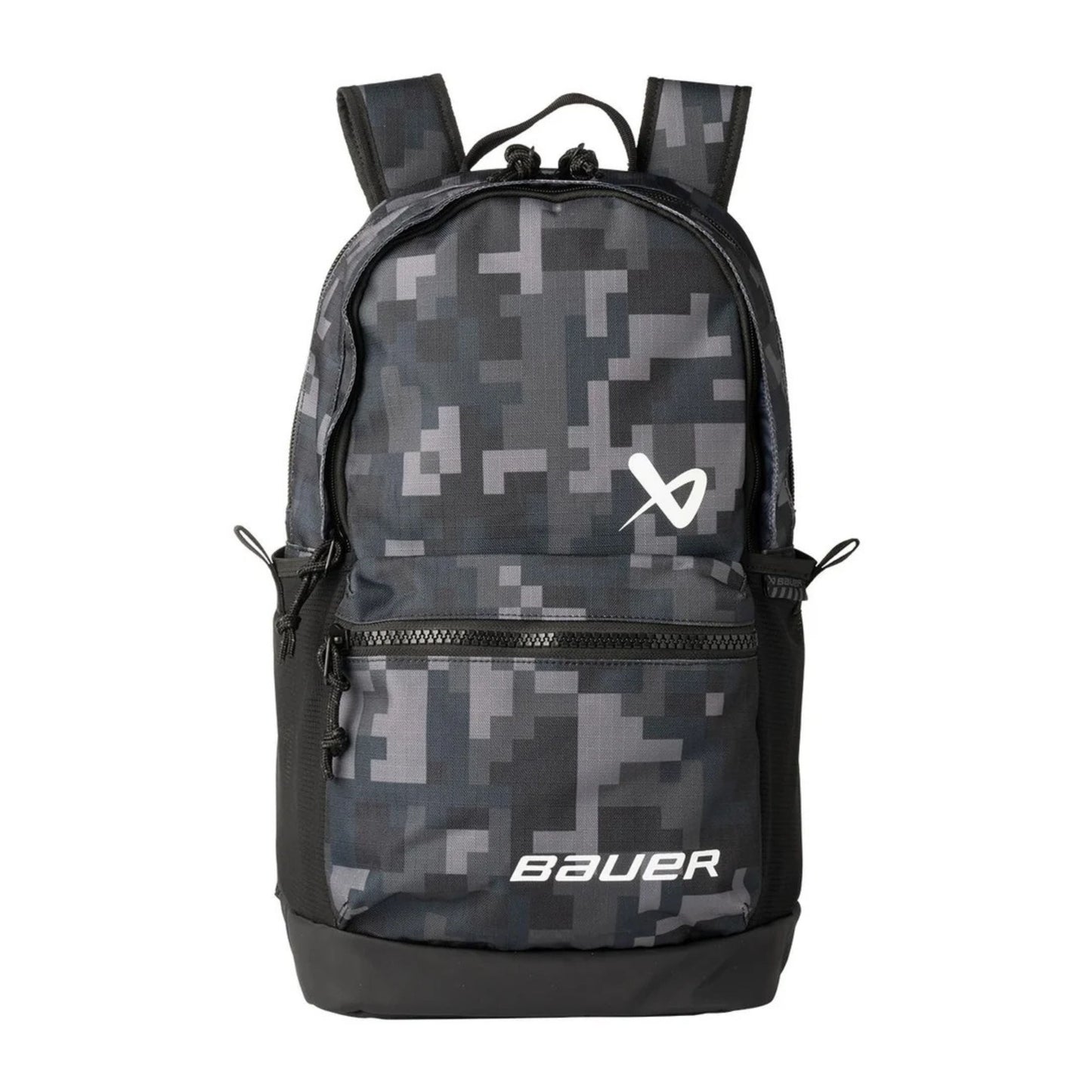 A photo of the Bauer Varsity Backpack (2026) in colour camo.