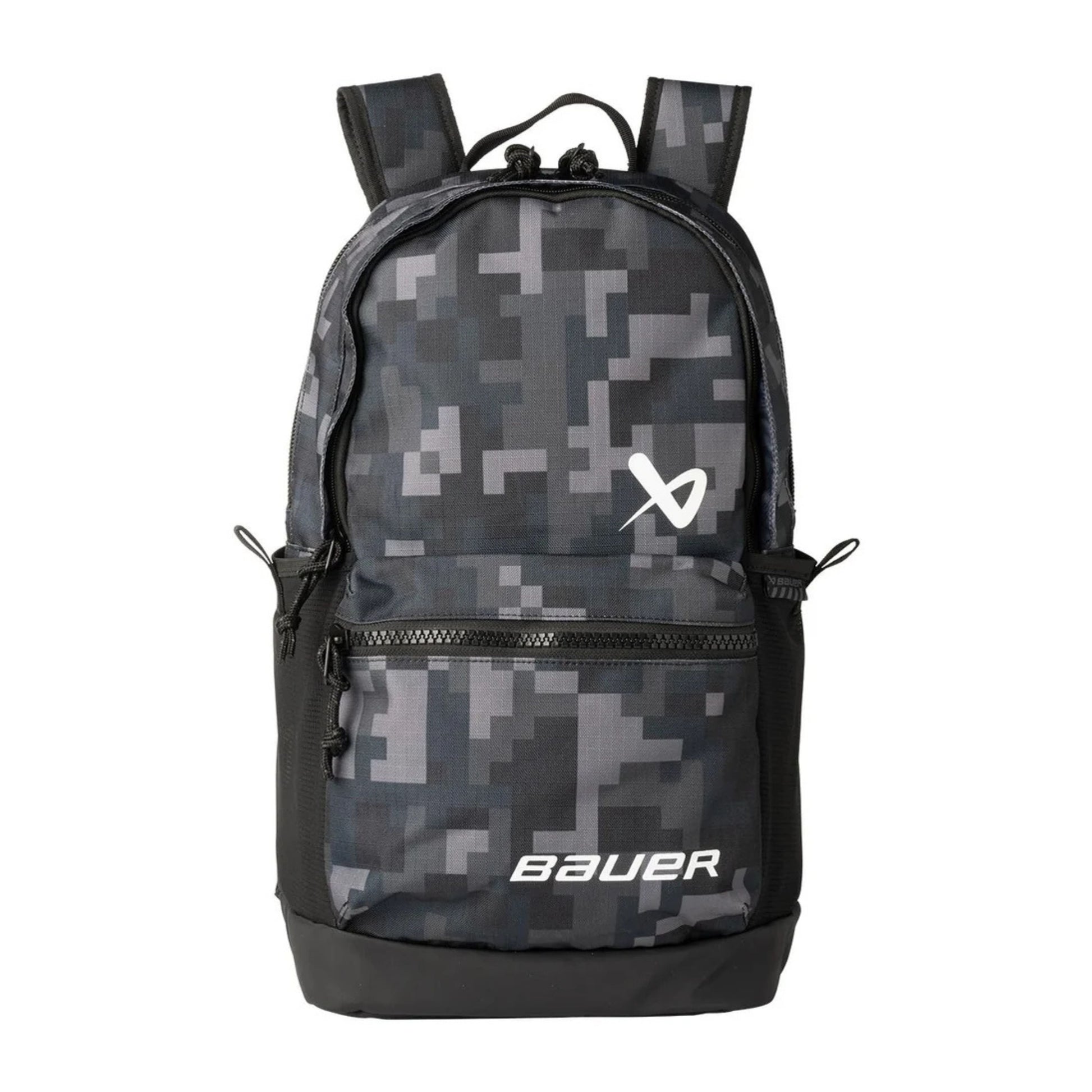 A photo of the Bauer Varsity Backpack (2026) in colour camo.