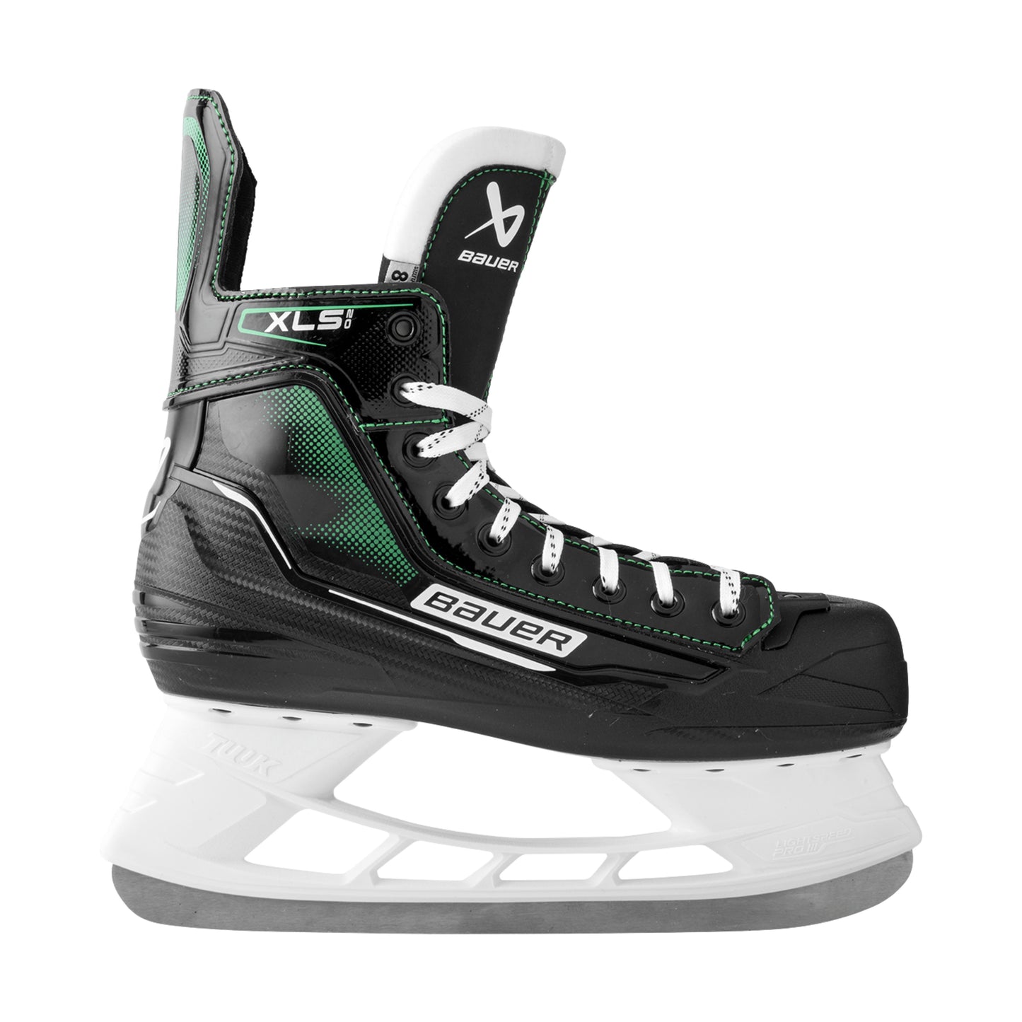 A photo of the Bauer X-LS 2.0 Hockey Skates in colour black and green.