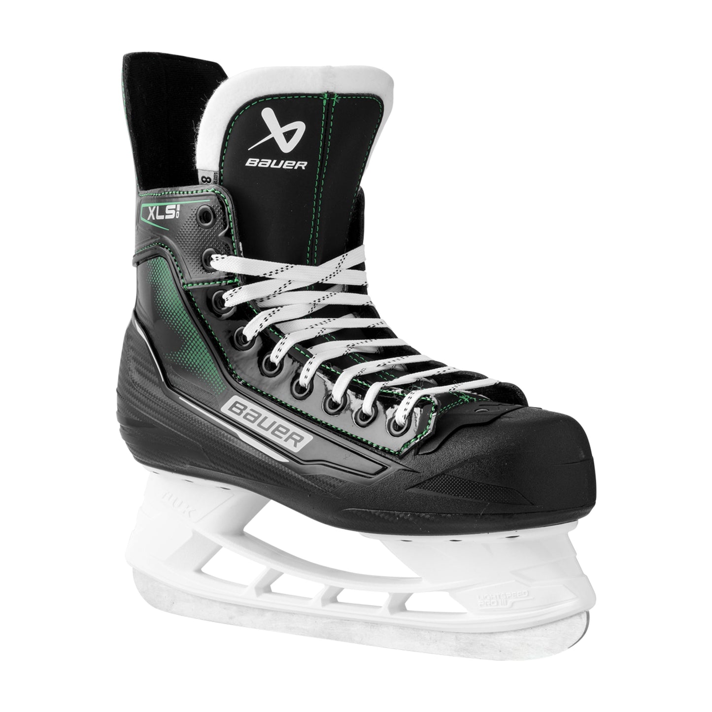 A photo of the Bauer X-LS 2.0 Hockey Skates in colour black and green.