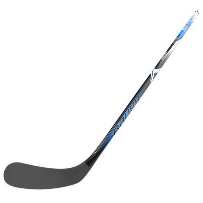 A photo of the Bauer X Series Senior Hockey Stick in colour black and blue, blade view.