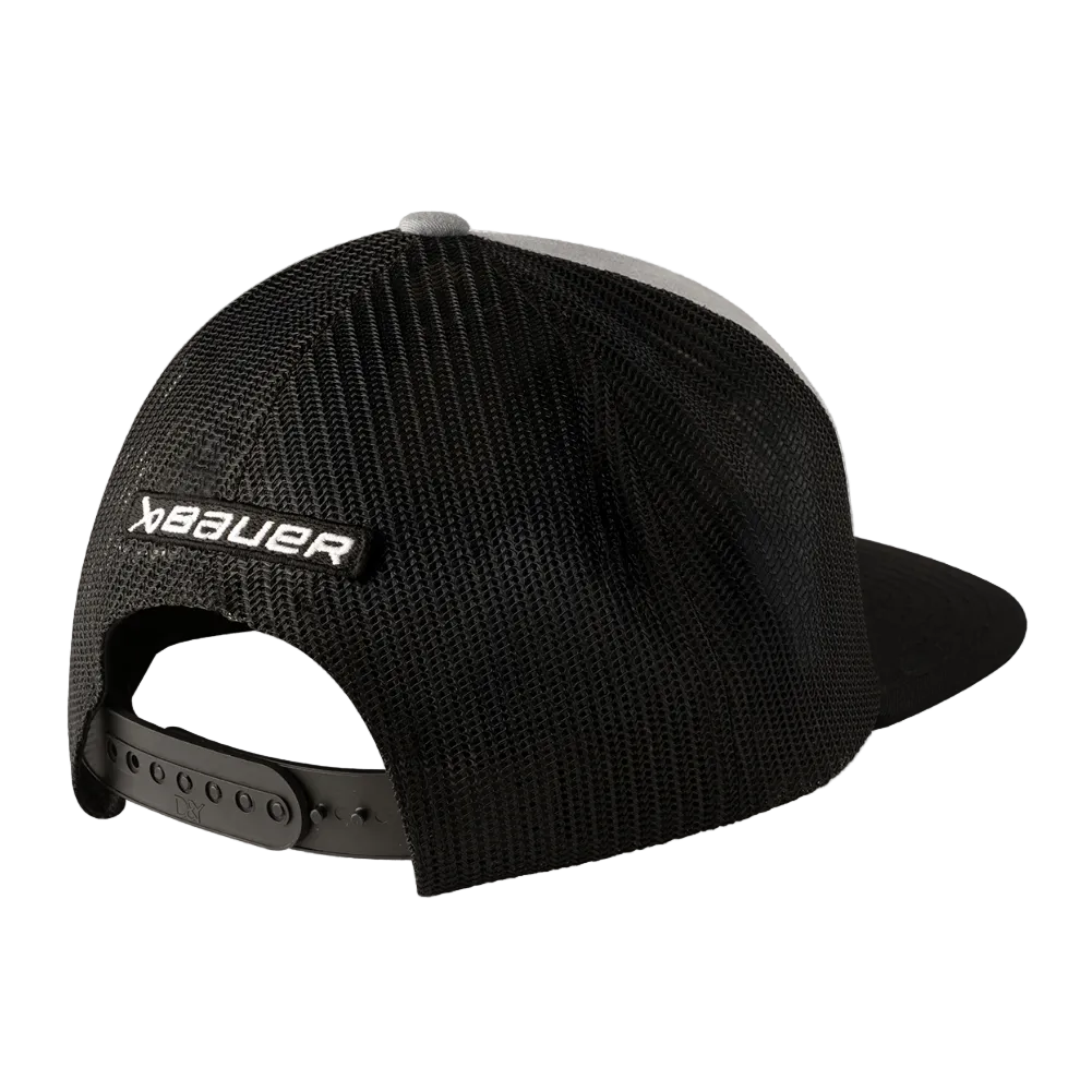 Bauer Core Curved Brim 2 Tone Senior Snapback Hat - Black