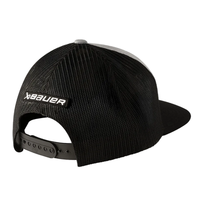 Bauer Core Curved Brim 2 Tone Senior Snapback Hat - Black