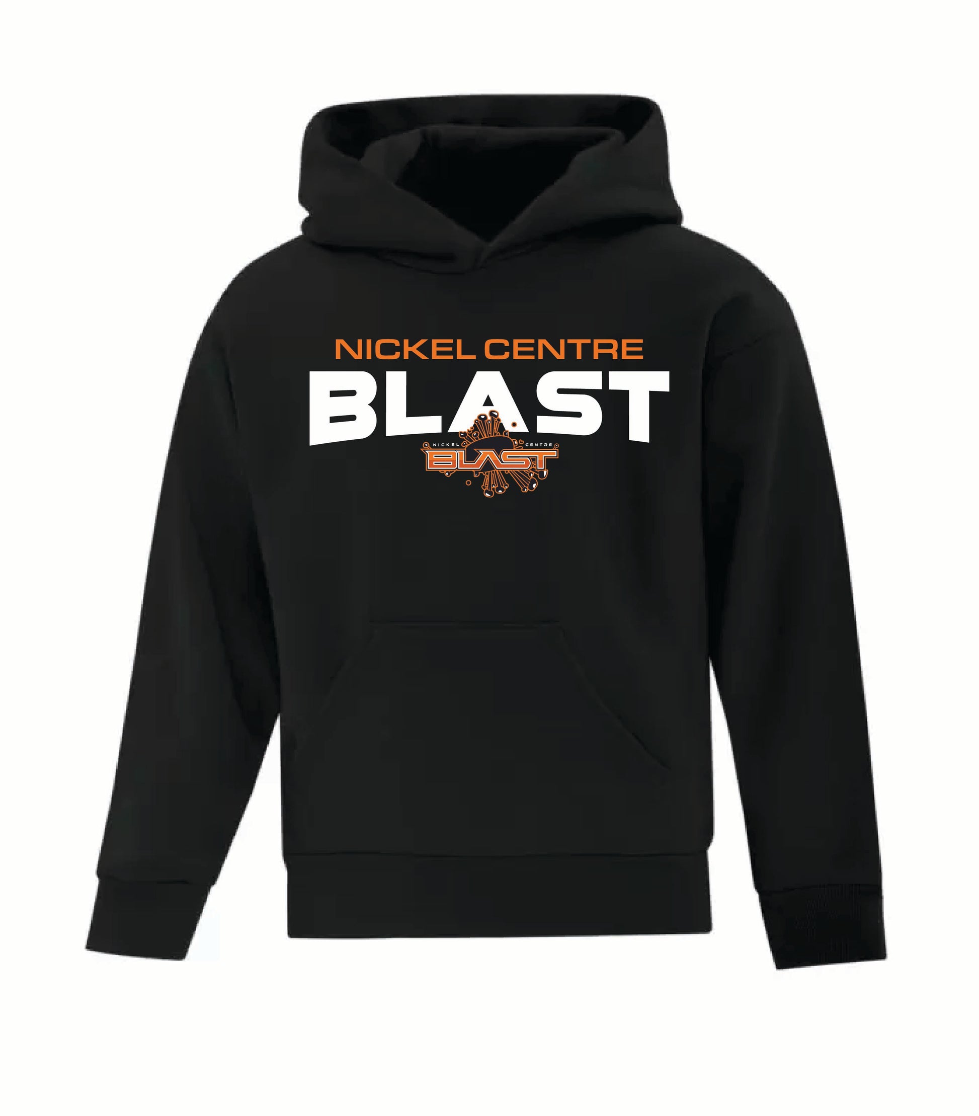 A photo of the Nickel Centre Blast - Youth Hoodie in colour black.