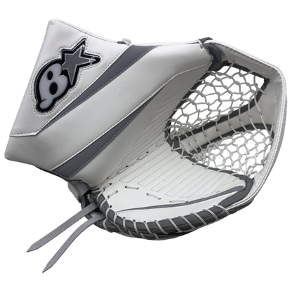 A photo of the Brian's Eclipse Senior Goalie Catcher in colour grey and white. 