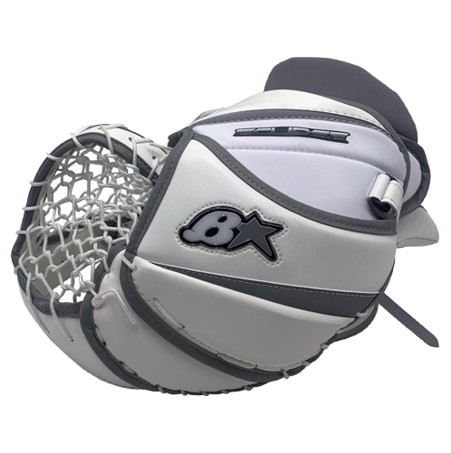 A photo of the Brian's Eclipse Senior Goalie Catcher in colour grey and white. 