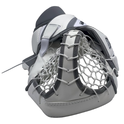A photo of the Brian's Eclipse Senior Goalie Catcher in colour grey and white. 