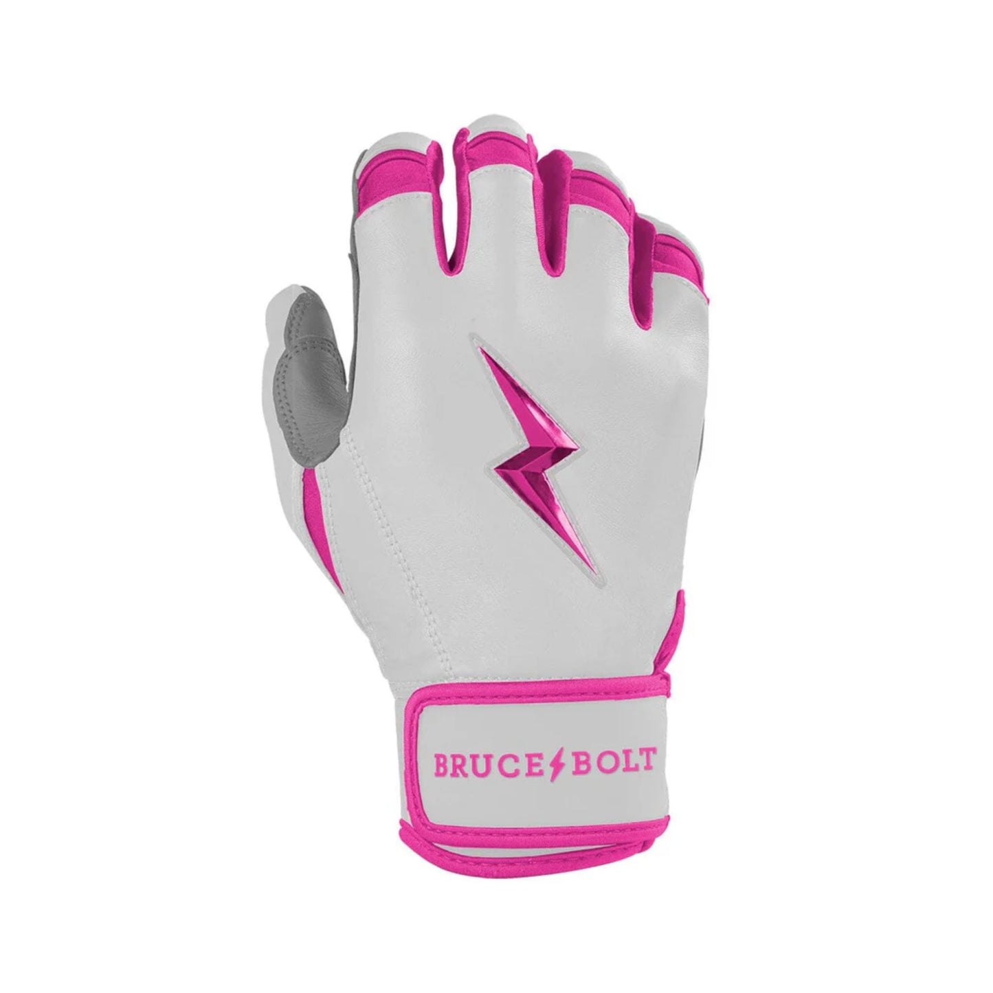Bruce Bolt Chrome Series Short Cuff Batting Gloves