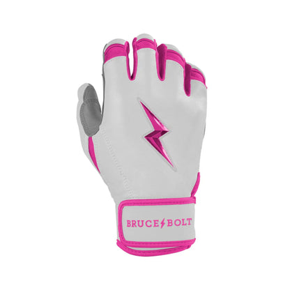 Bruce Bolt Chrome Series Short Cuff Batting Gloves