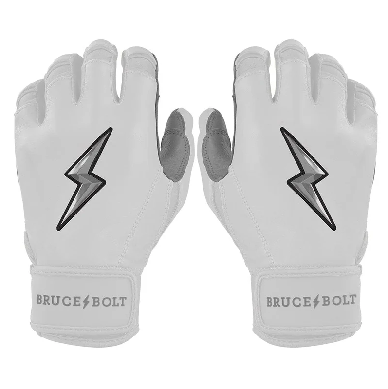 Bruce Bolt Chrome Series Short Cuff Youth Batting Gloves