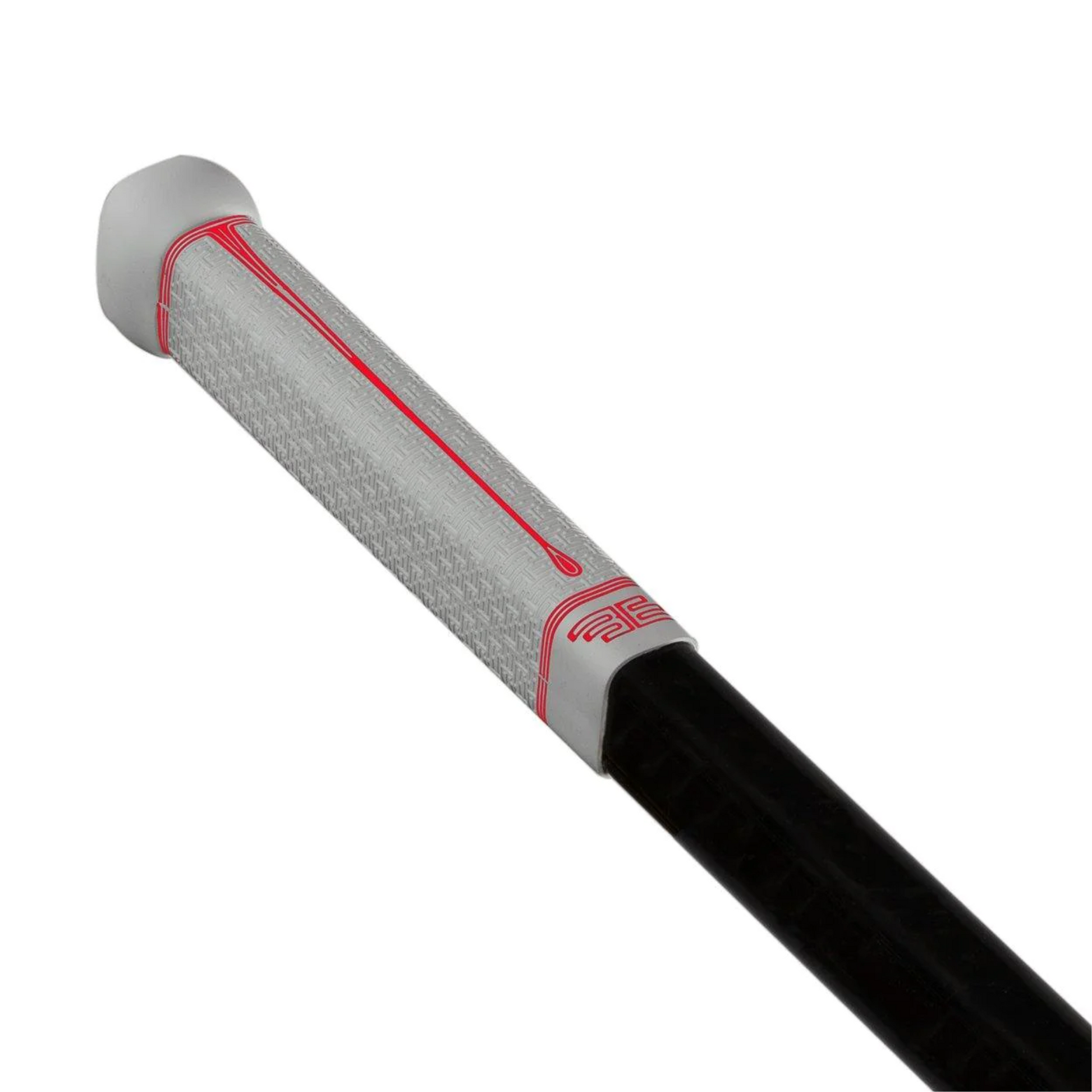 A photo of the Buttendz Flux Z Hockey Stick Grip in colour white and red