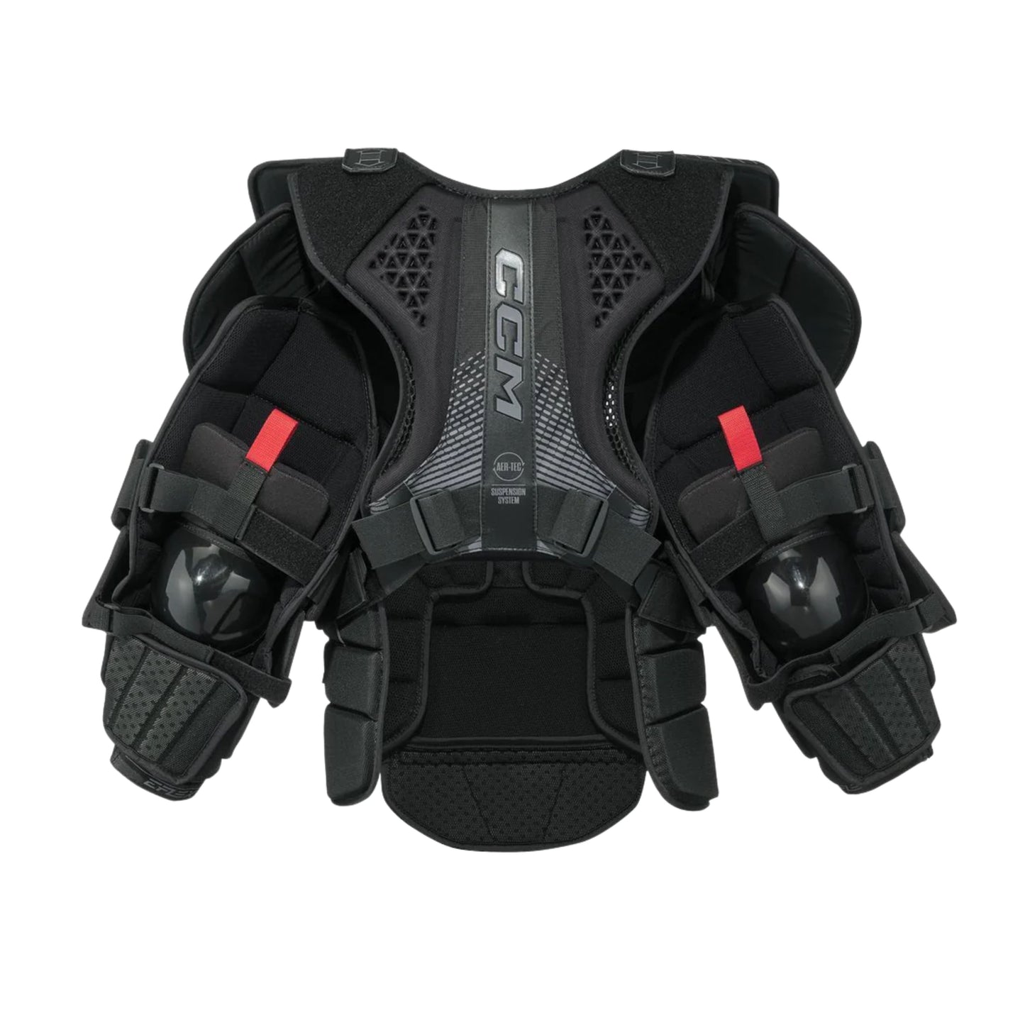 A photo of the CCM Extreme Flex 7 Senior Chest & Arm Protector in colour black and orange.