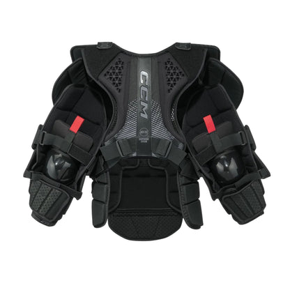 A photo of the CCM Extreme Flex 7 Senior Chest & Arm Protector in colour black and orange.