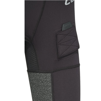 A photo of the CCM FTW Cut Protection Baselayer Pant with Jill Youth in colour black and grey.